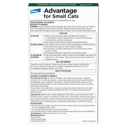 Topical Flea Treatment & Prevention for Small Cats 2-9 Lbs. (2 Count)